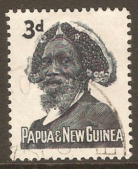 Papua New Guinea 1961 3d Blue. SG29 - Click Image to Close