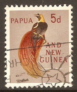 Papua New Guinea 1963 5d Raggiana Bird of Paradise. SG42.
