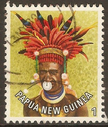 Papua New Guinea 1977 1t Headdresses series. SG318.