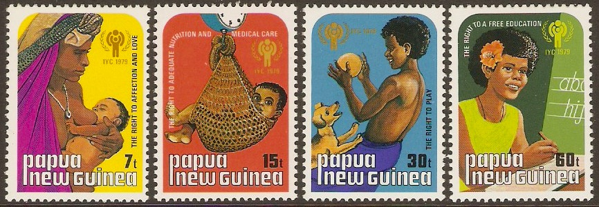 PNG 1979 Year of the Child Set. SG376-SG379.