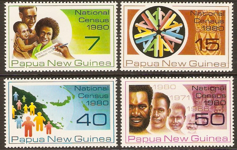 PNG 1980 National Census Set. SG389-SG392.