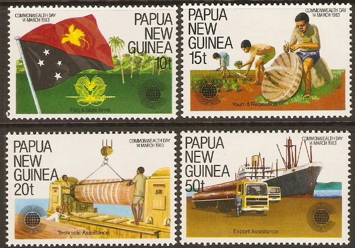 PNG 1983 Commonwealth Day Set. SG464-SG467.