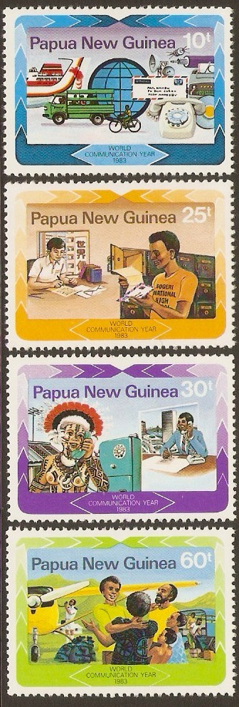 PNG 1983 World Comm. Year Set. SG468-SG471.