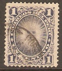 Peru 1886 1c Slate-violet. SG278.