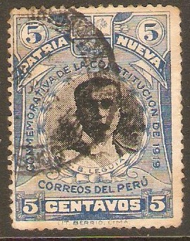 Peru 1919 5c New Constitution series. SG417.