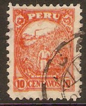 Peru 1931 10c Orange. SG502.
