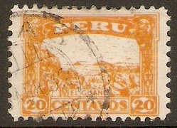 Peru 1931 20c Orange-yellow. SG504.