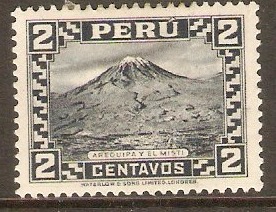Peru 1932 2c Indigo. SG515.