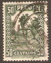 Peru 1932 50c Deep green. SG520.