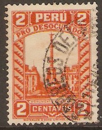 Peru 1933 2c Orange. SG525.
