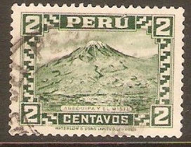 Peru 1934 2c Deep green. SG528.