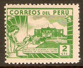 Peru 1938 2c Bright emerald. SG640.