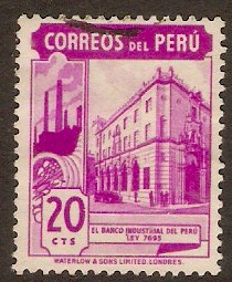 Peru 1938 20c Bright purple. SG644.