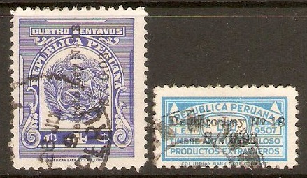 Peru 1949 Anti TB set. SG724a-SG724b.