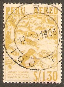 Peru 1962 1s.30 Yellow-0chre. SG873.