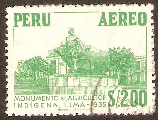 Peru 1962 2s Emerald-green. SG876.