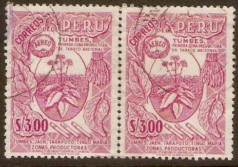Peru 1962 3s Bright purple. SG877.