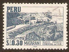 Peru 1966 30c Indigo. SG922.
