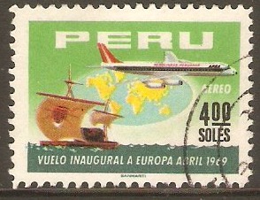 Peru 1969 4s First Flight series. SG989.