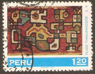 Peru 1971 1s.20 Textiles series. SG1061.