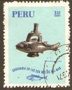 Peru 1971 3s.50 Fisheries series. SG1072.