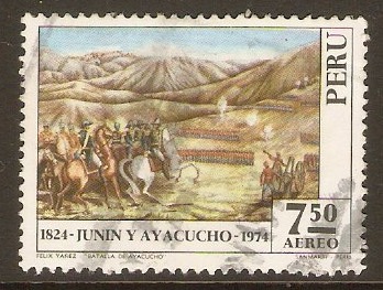 Peru 1974 7s.50 Battle of Ayacucho series. SG1244.
