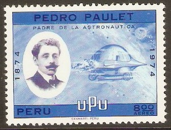 Peru 1974 8s UPU Centenary stamp. SG1250.