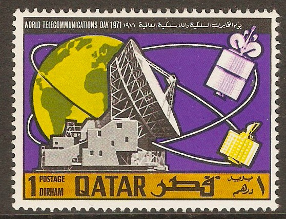 Qatar 1971 1d World Telecomms Day series. SG355.