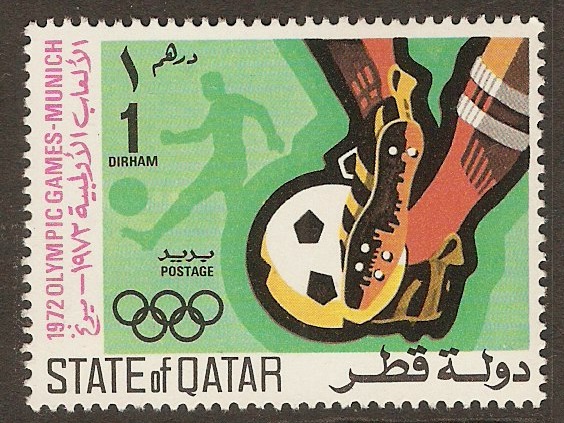 Qatar 1972 1d Olympic Games series - Football. SG415.