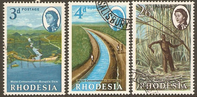 Rhodesia 1965 Water Conservation Set. SG354-SG356.
