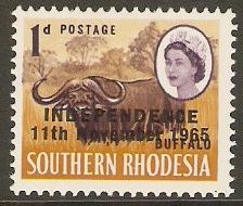 Rhodesia 1966 1d Independence Series. SG360.
