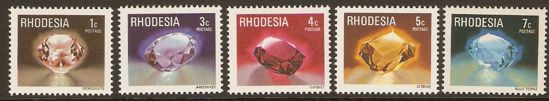 Rhodesia 1978 Gemstones Set. SG555-SG559.
