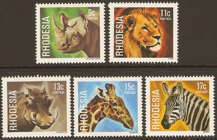 Rhodesia 1978 Wild Animals Set. SG560-SG564.