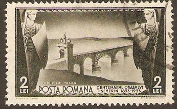 Romania 1933 2l Blackish green. SG1282.