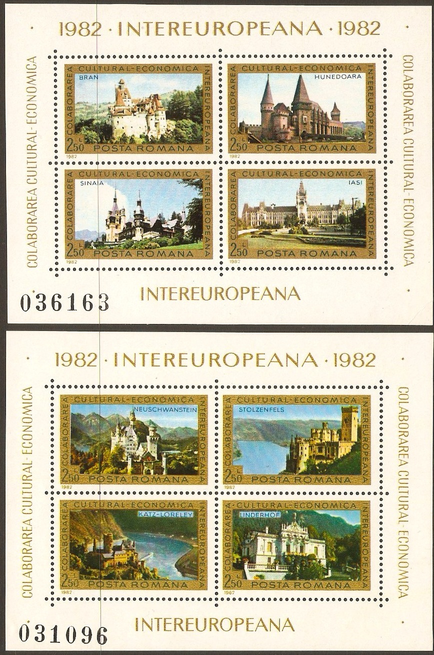 Romania 1982 European Cultural & Economic Sheets. SGMS4702.