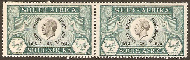 South Africa 1935 d Silver Jubilee Stamp. SG65.