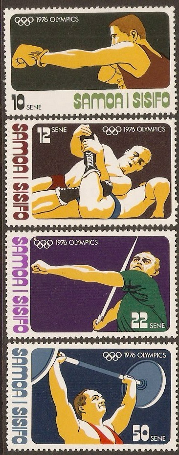 Samoa 1976 Olympic Games Stamps Set. SG470-SG473.