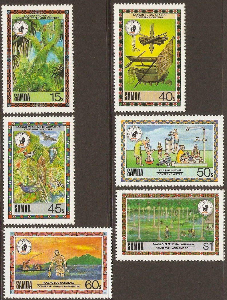 Samoa 1988 Conservation Campaign Set. SG807-SG812.