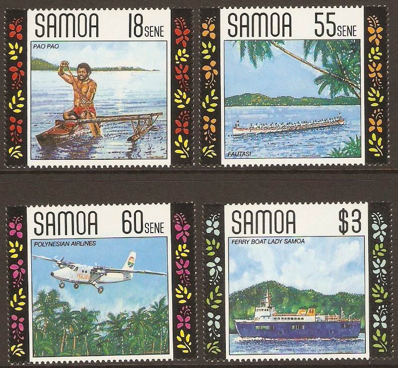 Samoa 1990 Local Transport Set. SG840-SG843.