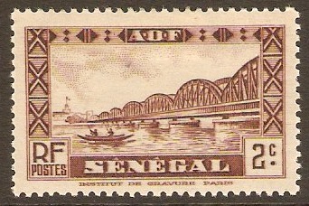 Senegal 1935 2c Red-brown. SG140.