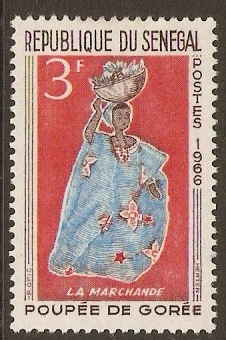 Senegal 1966 3f Goree Puppets series. SG317.