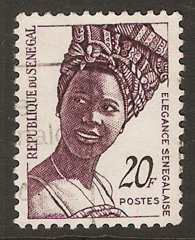 Senegal 1972 20f Purple "Senegalese Elegance" series. SG502d.