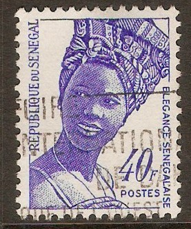 Senegal 1972 40f Blue "Senegalese Elegance" series. SG504.
