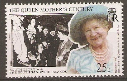 South Georgia 1999 25p Queen Mother series. SG289. - Click Image to Close