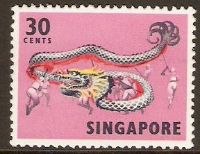 Singapore 1968 30c Cultural Series. SG109a.