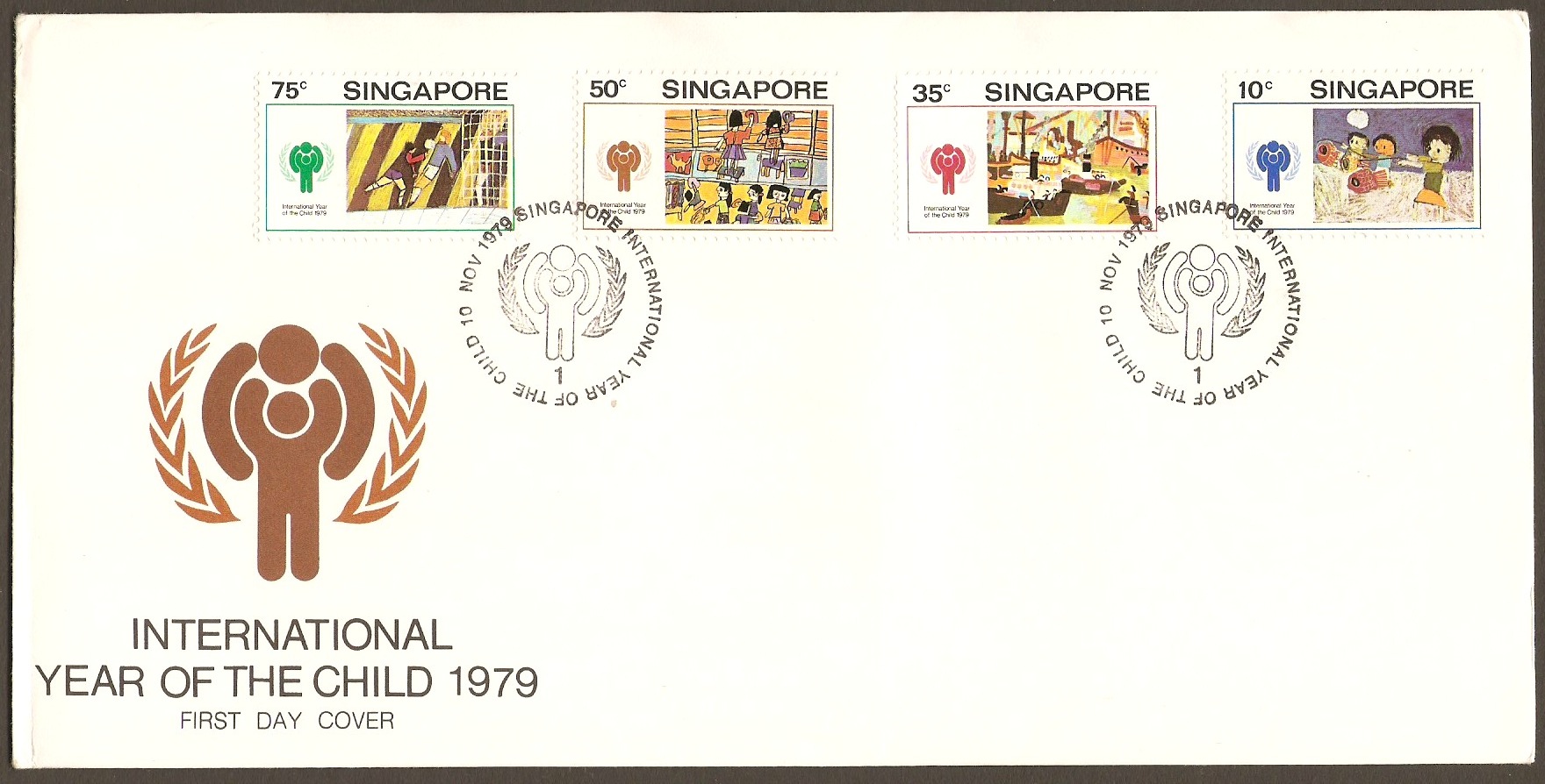 Singapore 1979 Year of the Child FDC.