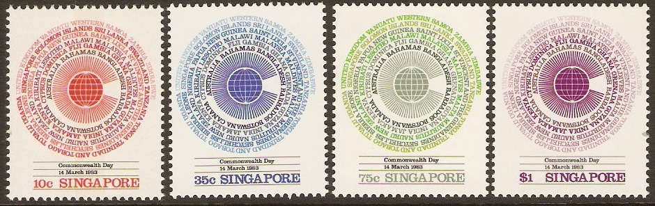 Singapore 1983 Commonwealth Day Set. SG443-SG446.