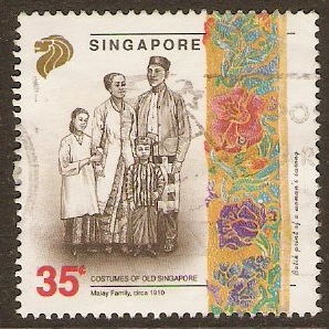 Singapore 1992 35c Costumes of 1910 Series. SG689.