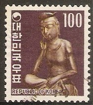 South Korea 1969 100w Brown and purple. SG795.