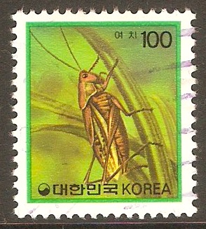 South Korea 1991 100w Insects series - Grasshopper. SG1946. - Click Image to Close